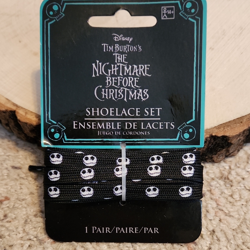 Disney Tim Burton's The Nightmare Before Christmas Shoelace Set NEW